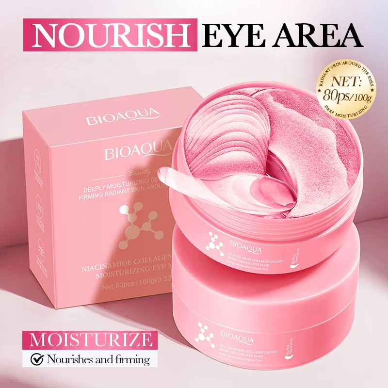 Collagen Under Eye Patches - 80개입 나이아신아마이드 콜라겐 아이 마스크, 눈가