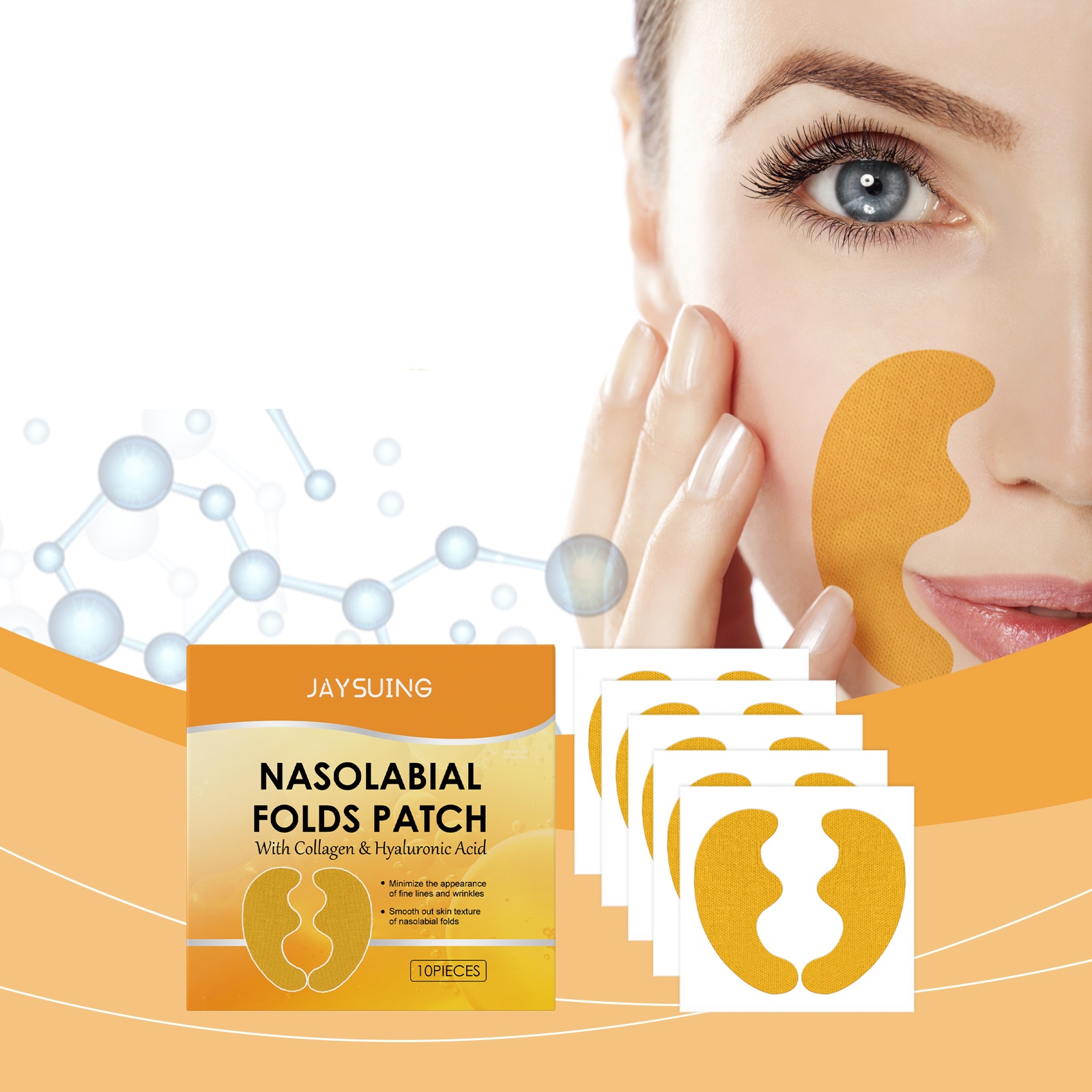 주름 제거 패치 히알루론산 나졸라비알 폴드 페이스 리프 - Collagen Under Eye Patches 리뷰 및 가격