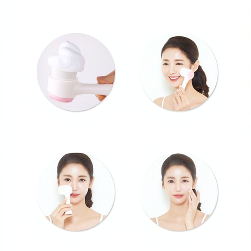 실리콘 소재의 양면 페이셜 클렌징 브러시, 부드러운 털 - Silicone Face Scrubber Electric 리뷰 및 가격