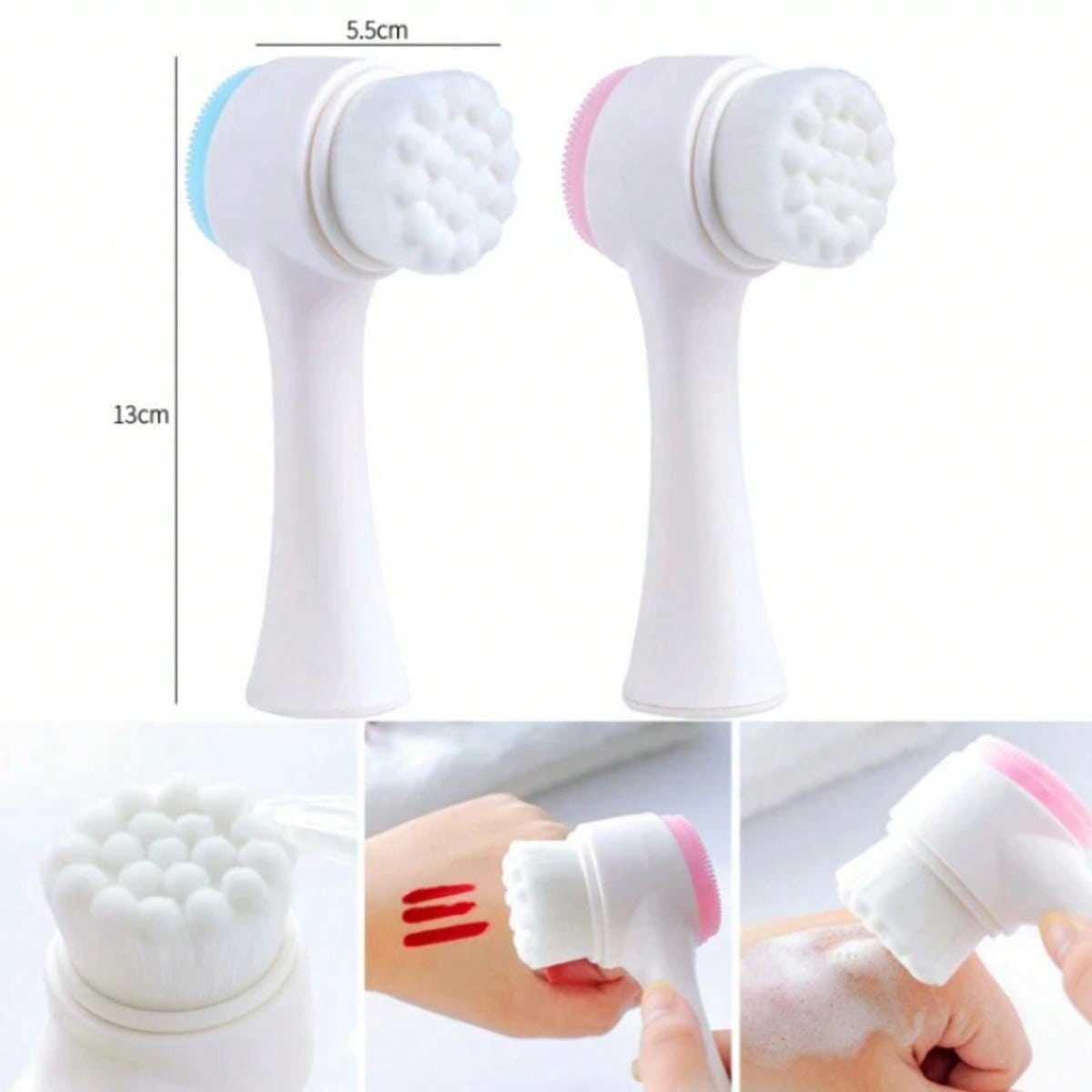 양면 세안기 실리콘 세안 브러쉬 블랙헤드 제거 모공 클 - Silicone Face Scrubber Electric 리뷰 및 가격