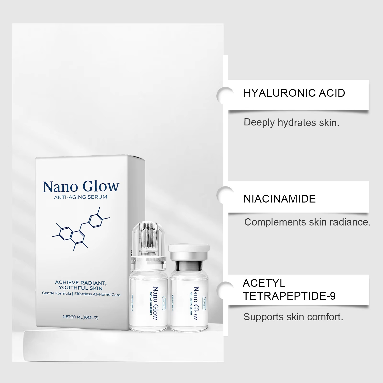 2개입, 10ml 용량의 페이셜 히알루론산 마이크로니들 - Hyaluronic Acid Facial Serum 리뷰 및 가격